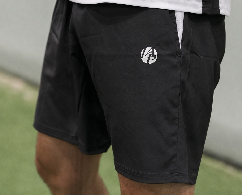 Short technique padel homme KING Noir – vue profil – L'Atout Padel
