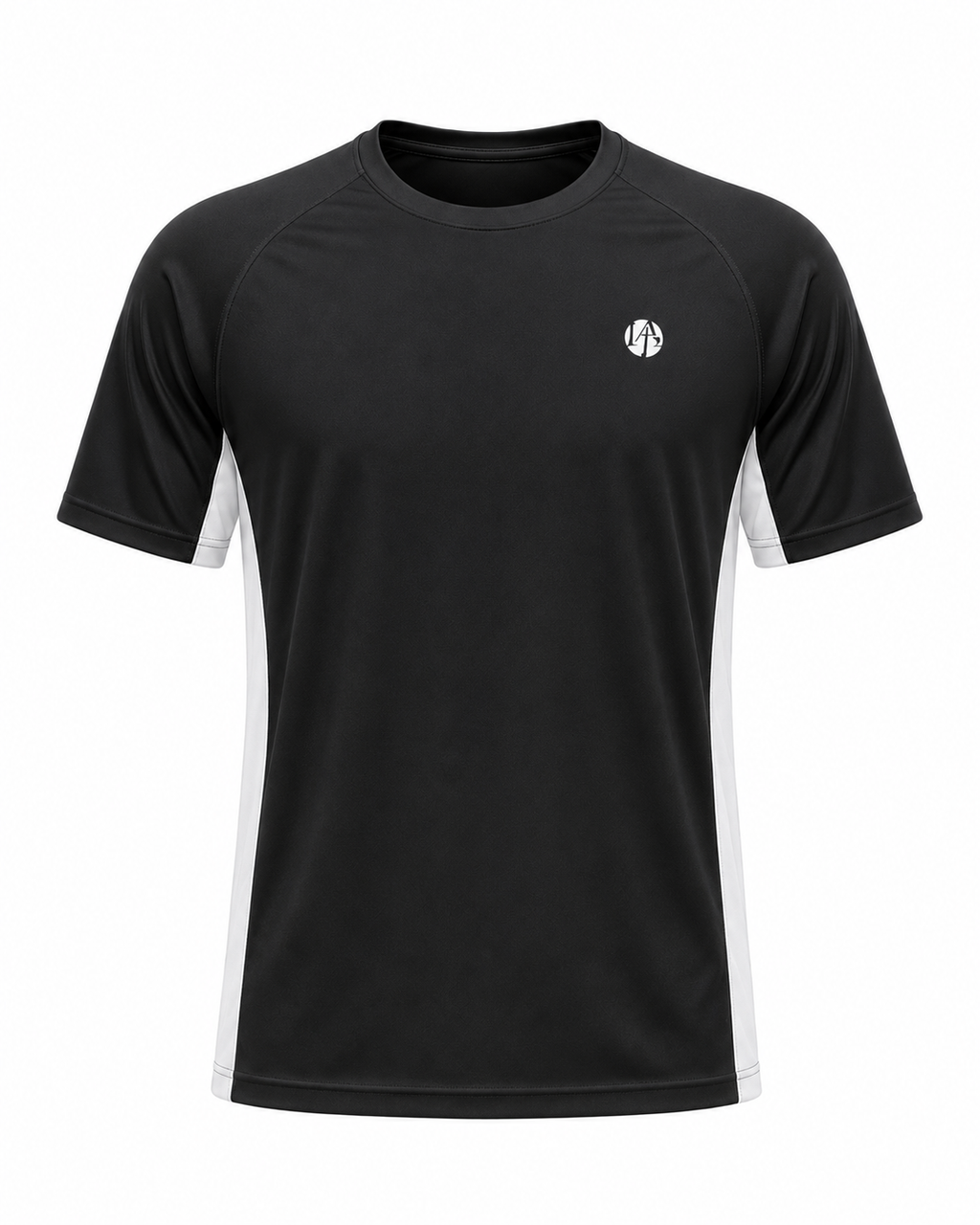 Tee-shirt technique padel homme KING Noir – vue face – L'Atout Padel