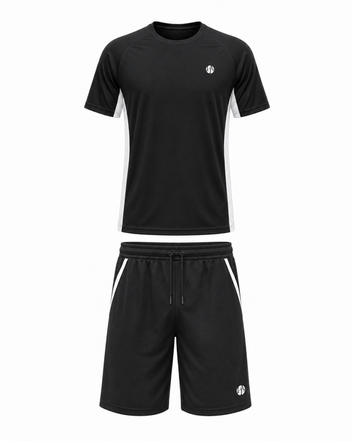 Ensemble technique padel homme KING Noir – vue face – L'Atout Padel