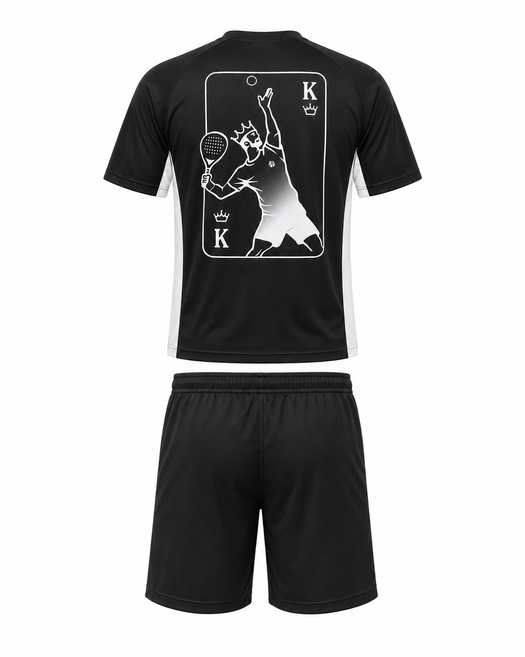 Ensemble technique padel homme KING Noir – vue dos – L'Atout Padel