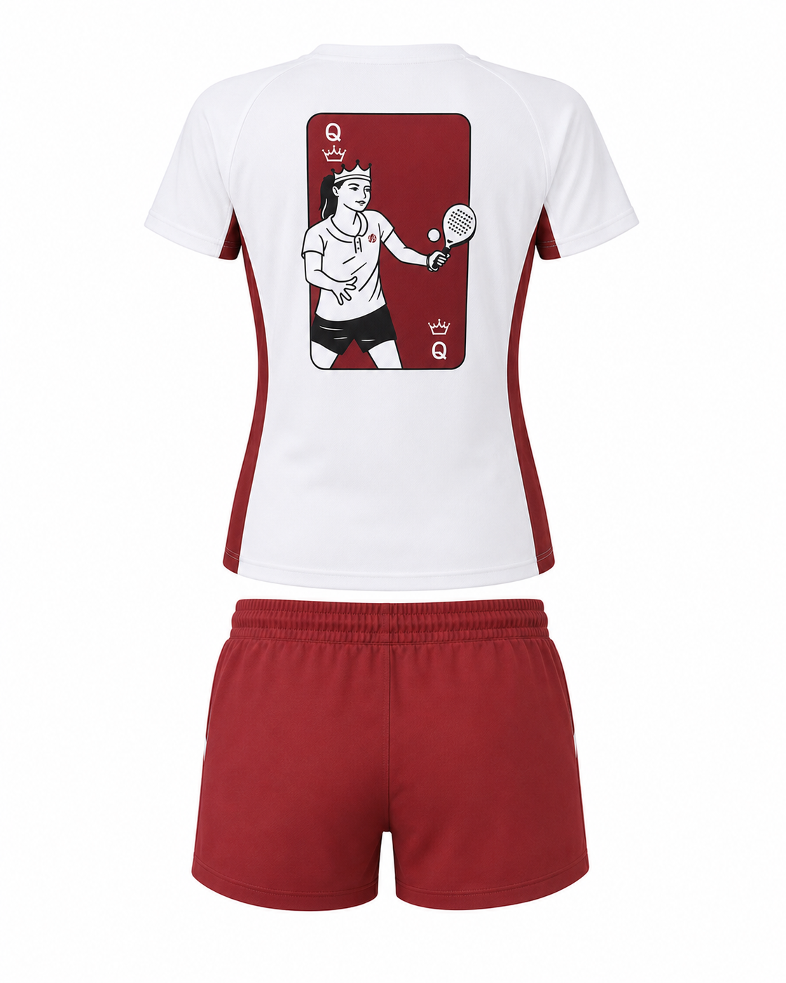 Ensemble technique padel femme QUEEN Terracotta – vue dos – L'Atout Padel