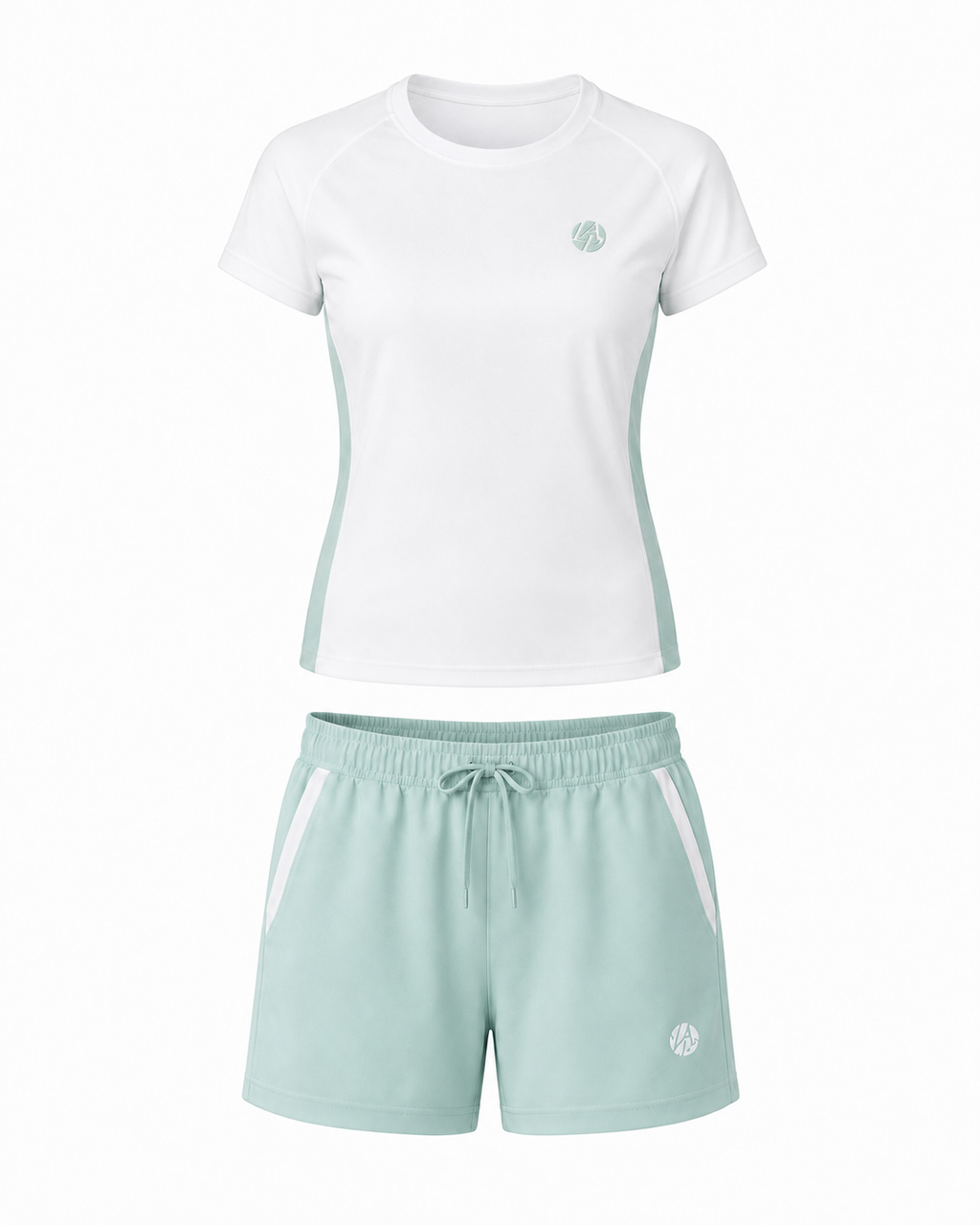 Ensemble technique padel femme QUEEN Vert Sauge – vue face – L'Atout Padel