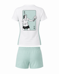 Ensemble technique padel femme QUEEN Vert Sauge – vue dos – L'Atout Padel