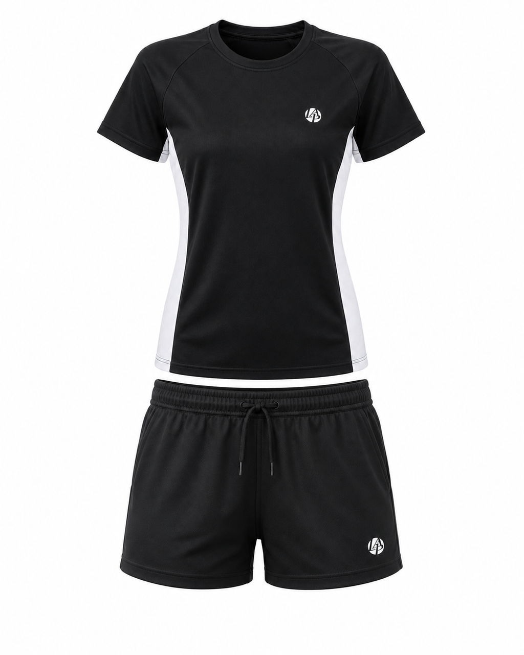 Ensemble technique padel femme QUEEN Noir – vue face – L'Atout Padel