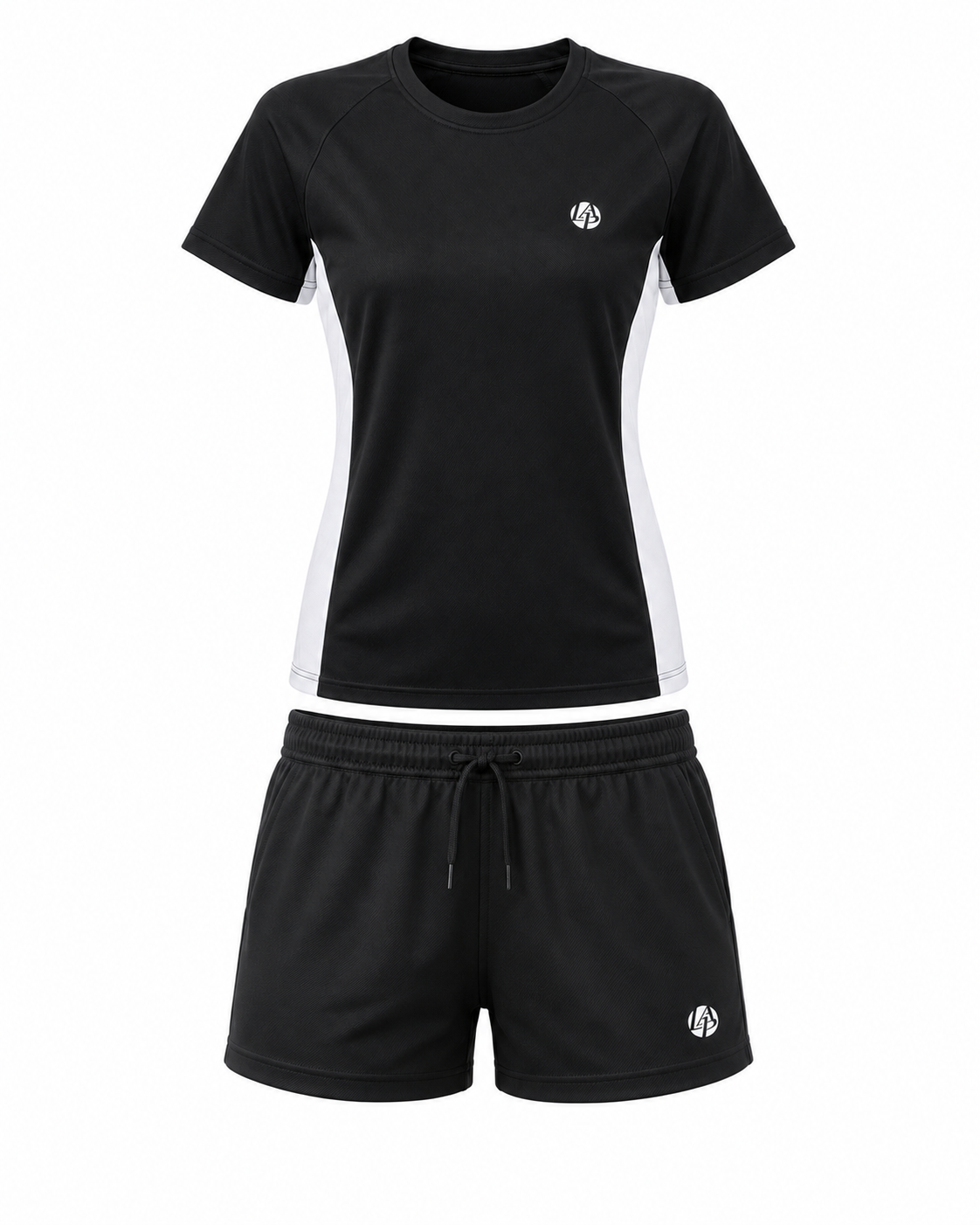 Ensemble technique padel femme QUEEN Noir – vue face – L'Atout Padel